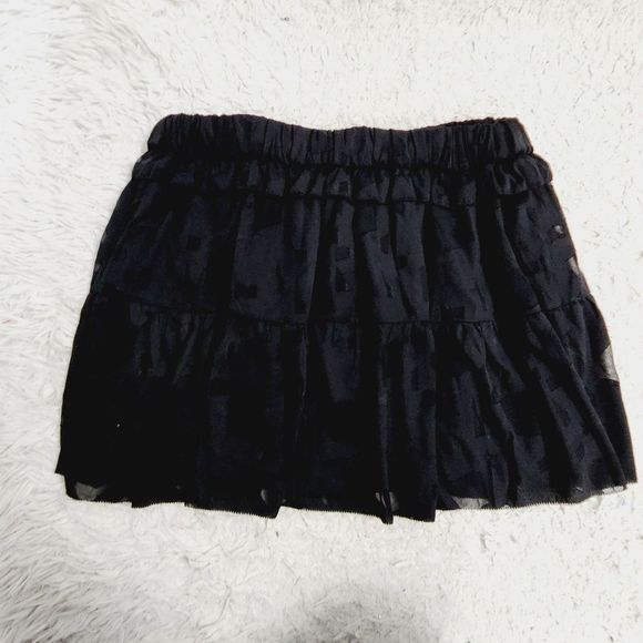 IRO  Carmel 16 W lace up chiffoncriss cross lace  black sheer skirts size 42 - Picture 3 of 13